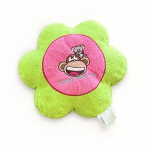 Vintage Y2K 2000s Original Bobby Jack Green Pink Flower Throw Decorative Pillow